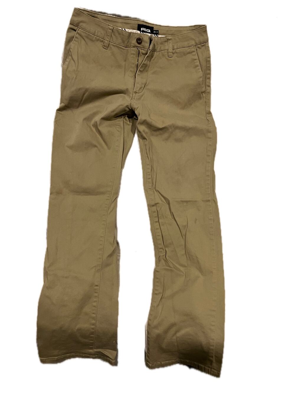 RSQ Straight Beige Gray Jeans Mens 30x32